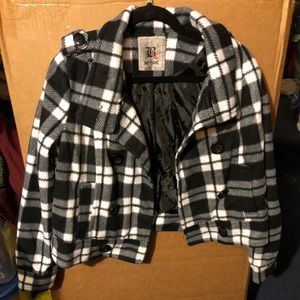 Cute plaid Pea Coat